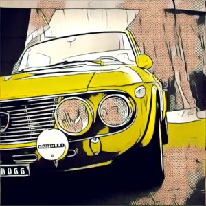 lancia fulvia pop art