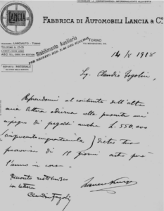 Questa è una delle poche lettere autografe di Vincenzo Lanci